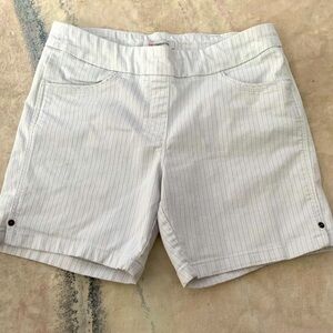 Liz Claiborne Pull On Striped Shorts